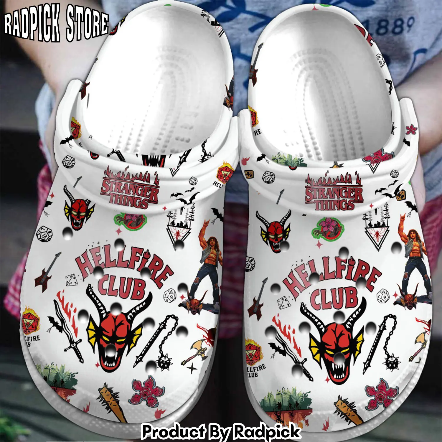 Radpick stranger things tv series clogs shoes comfortable for men women 4dx rp6521116